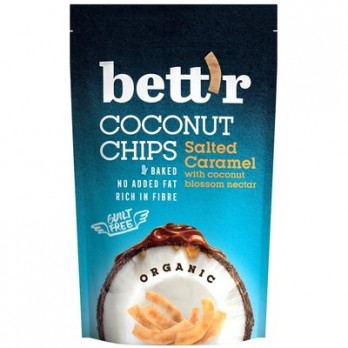 Chips de cocos si caramel sarat eco BETTR, 70gr