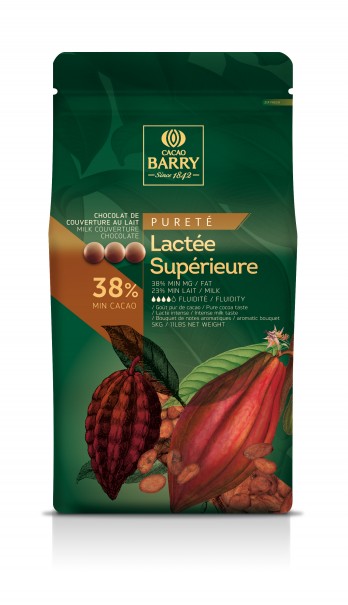 BARRY CALLEBAUT- Ciocolată cu lapte- LACTEE SUPERIEURE, cacao 38.2%, 5kg