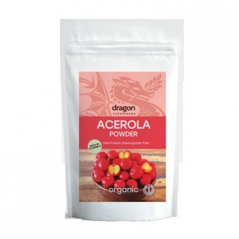 Acerola pulbere raw bio, Dragon Superfoods, 75gr