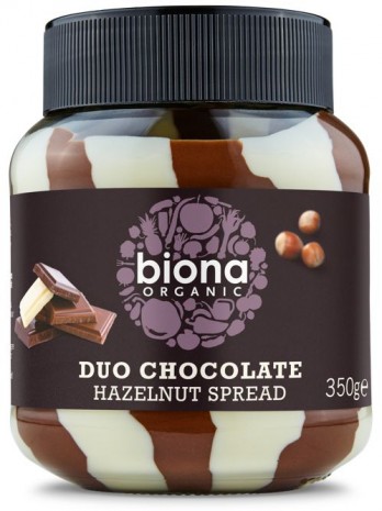 Crema de ciocolata cu alune Duo Swirl bio, Biona,  350gr 
