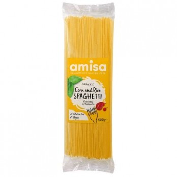  Spaghetti din orez si porumb fara gluten bio, Amisa, 500gr