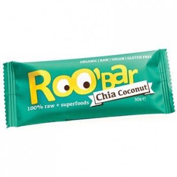Baton chia + cocos raw eco Roobar, 30gr