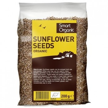 Seminte de floarea soarelui raw bio, Dragon Superfoods, 250gr