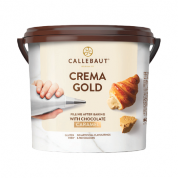 BARRY CALLEBAUT - Cremă Gold- cremă cu ciocolată albă și caramel, galeată 5kg