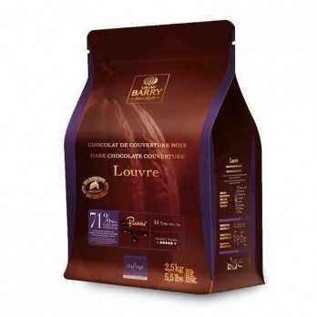 BARRY CALLEBAUT- Ciocolată neagră- LENOUTRE LOUVRE, 71% cacao, dropsuri, 2.5kg